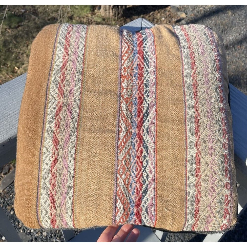 Vintage Throw Pillow Geometric Southwestern / Ottoman Style Decor Interior